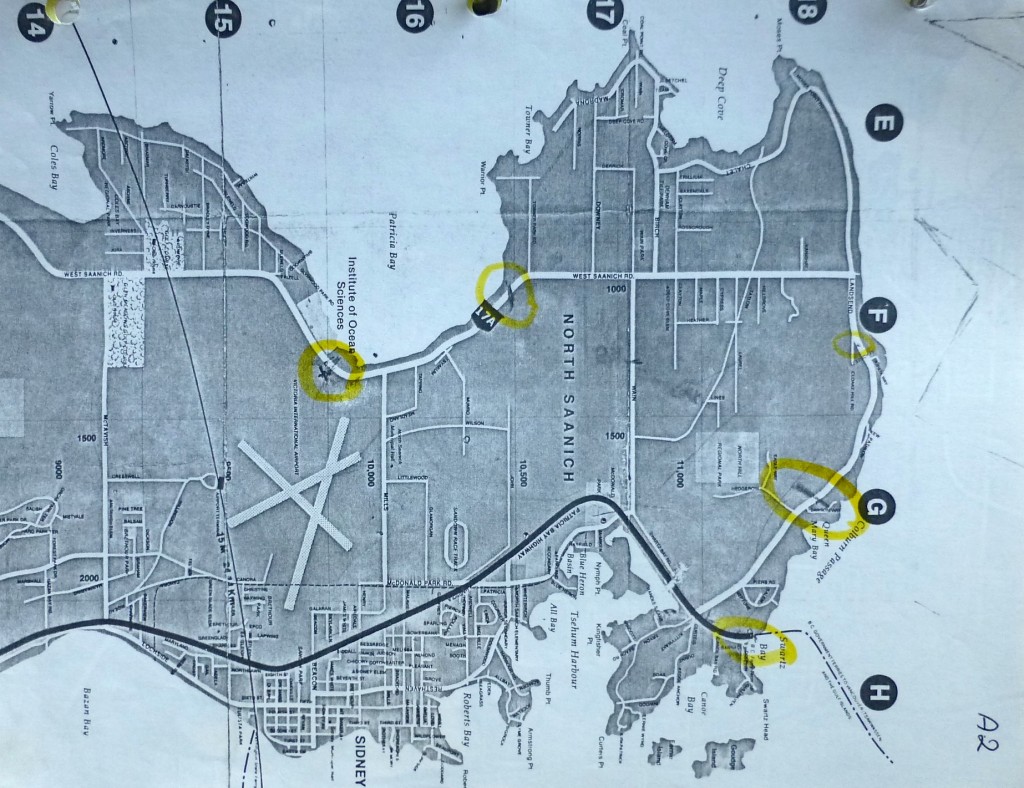 Map of North Saanich